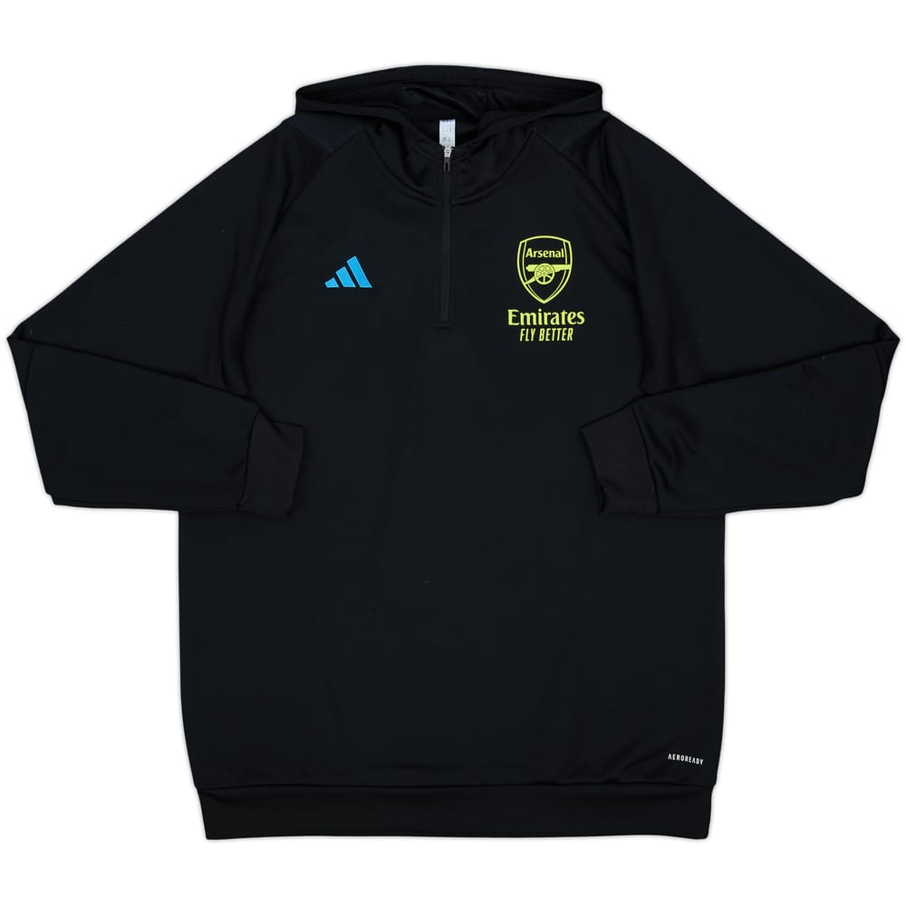 2023-24 Arsenal adidas 1/4 Zip Hooded Drill Top - 10/10 - (XL)