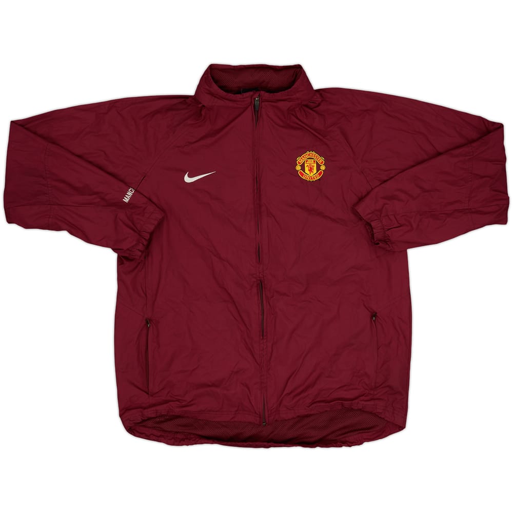 2004-05 Manchester United Nike Hooded Rain Jacket - 8/10 - (M)