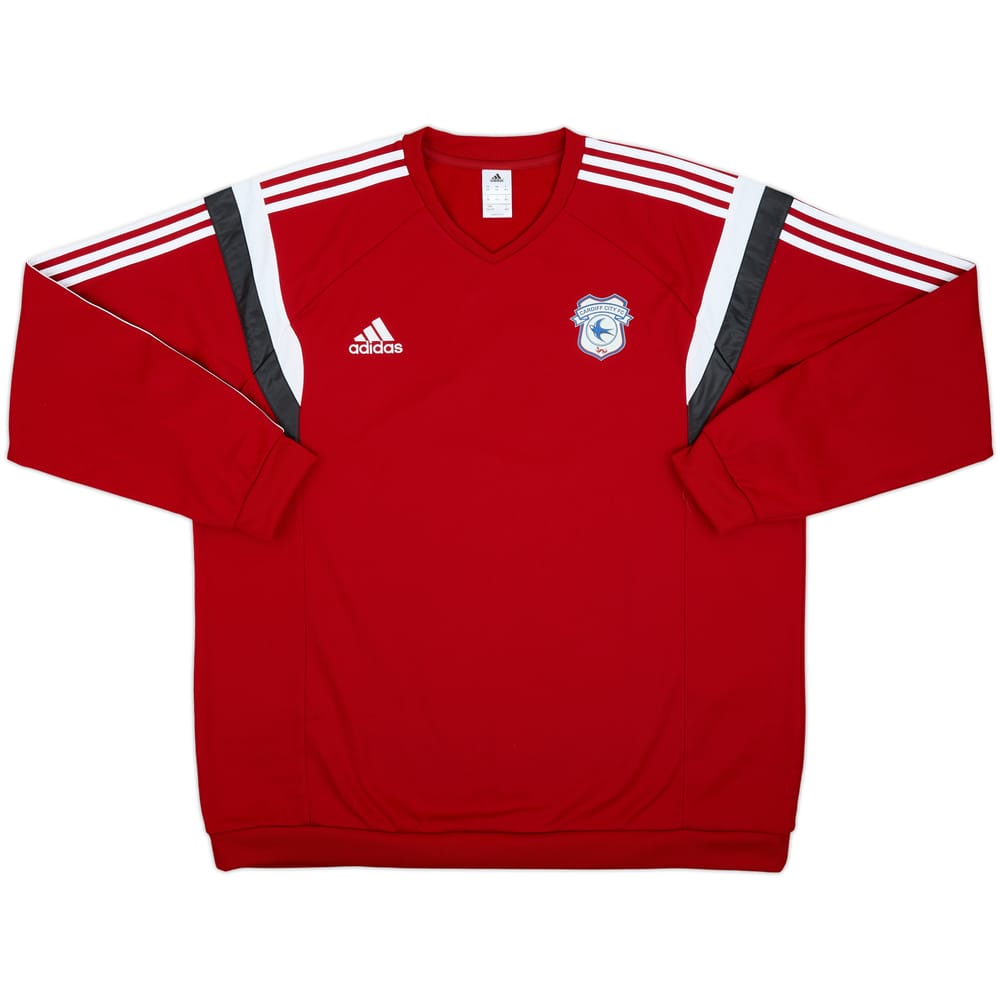 2015-16 Cardiff City adidas Sweat Top - 8/10 - (XXL)