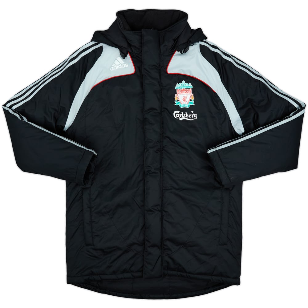 2008-09 Liverpool adidas Padded Bench Coat - 9/10 - (S)