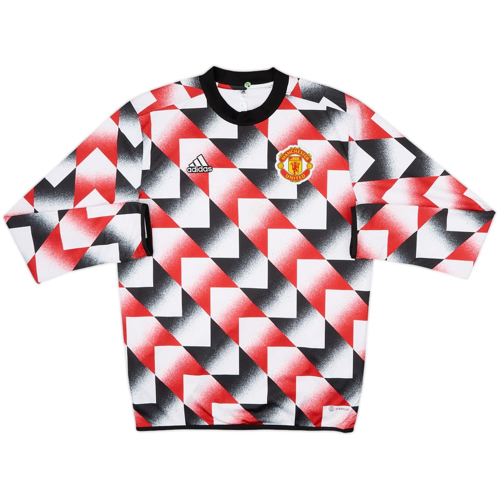 2022-23 Manchester United adidas Warm Top - 8/10 - (M)