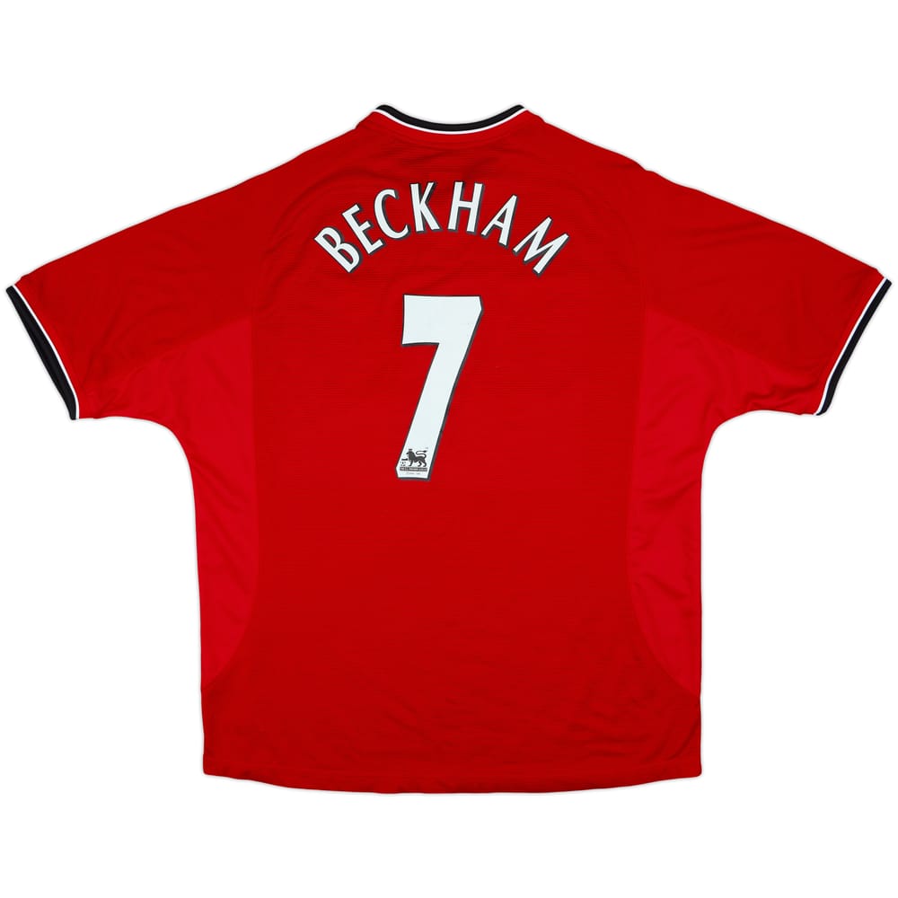 2000-02 Manchester United Home Shirt Beckham #7 - 6/10 - (XXL)