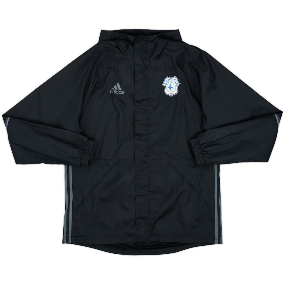 2015-16 Cardiff City adidas Hooded Track Jacket LH - 6/10 - (L)