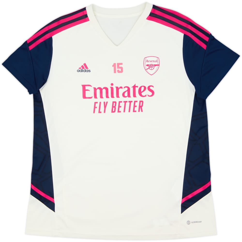 2022-23 Arsenal Women's Player Issue adidas Training Shirt #15 - 8/10 - (Women's XL)