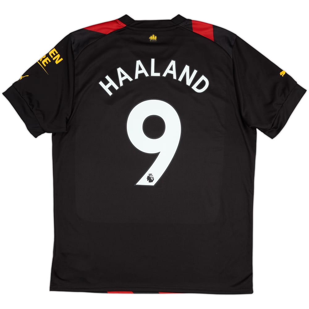 2022-23 Manchester City Away Shirt Haaland #9 - 10/10 - (L)