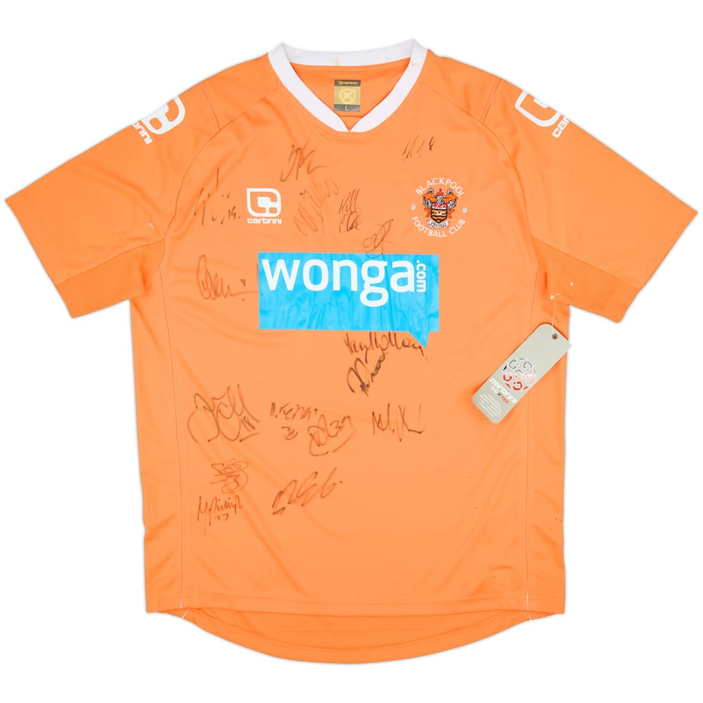 2010-11 Blackpool Signed Home Shirt (L)