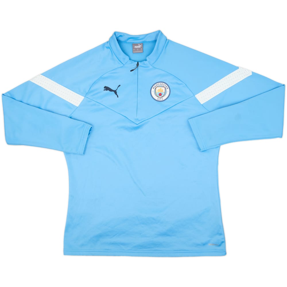 2022-23 Manchester City Puma 1/4 Zip Drill Top - 8/10 - (L)