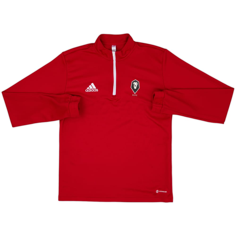 2022-23 Salford City adidas 1/4 Zip Training Top - 8/10 - (M)