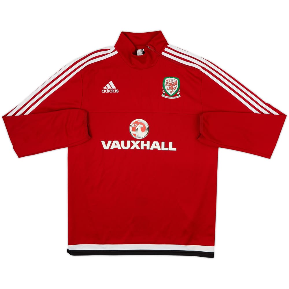 2015-16 Wales adidas 1/4 Zip Dril Top - 8/10 - (M)