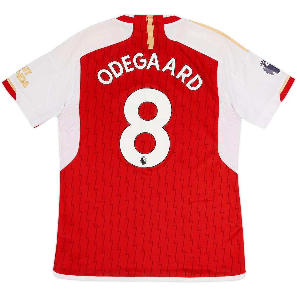 2023-24 Arsenal Home Shirt Odegaard #8 - 8/10 - (L)