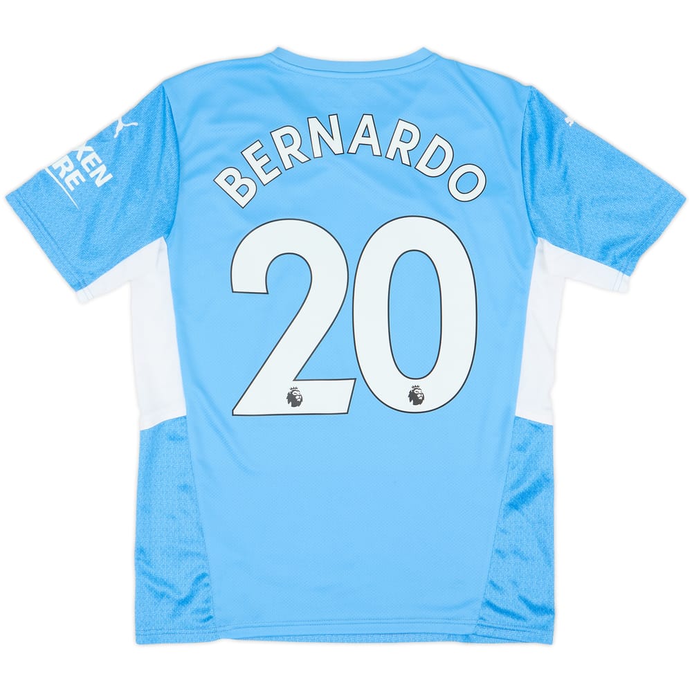 2021-22 Manchester City Home Shirt Bernardo #20 - 10/10 - (M)