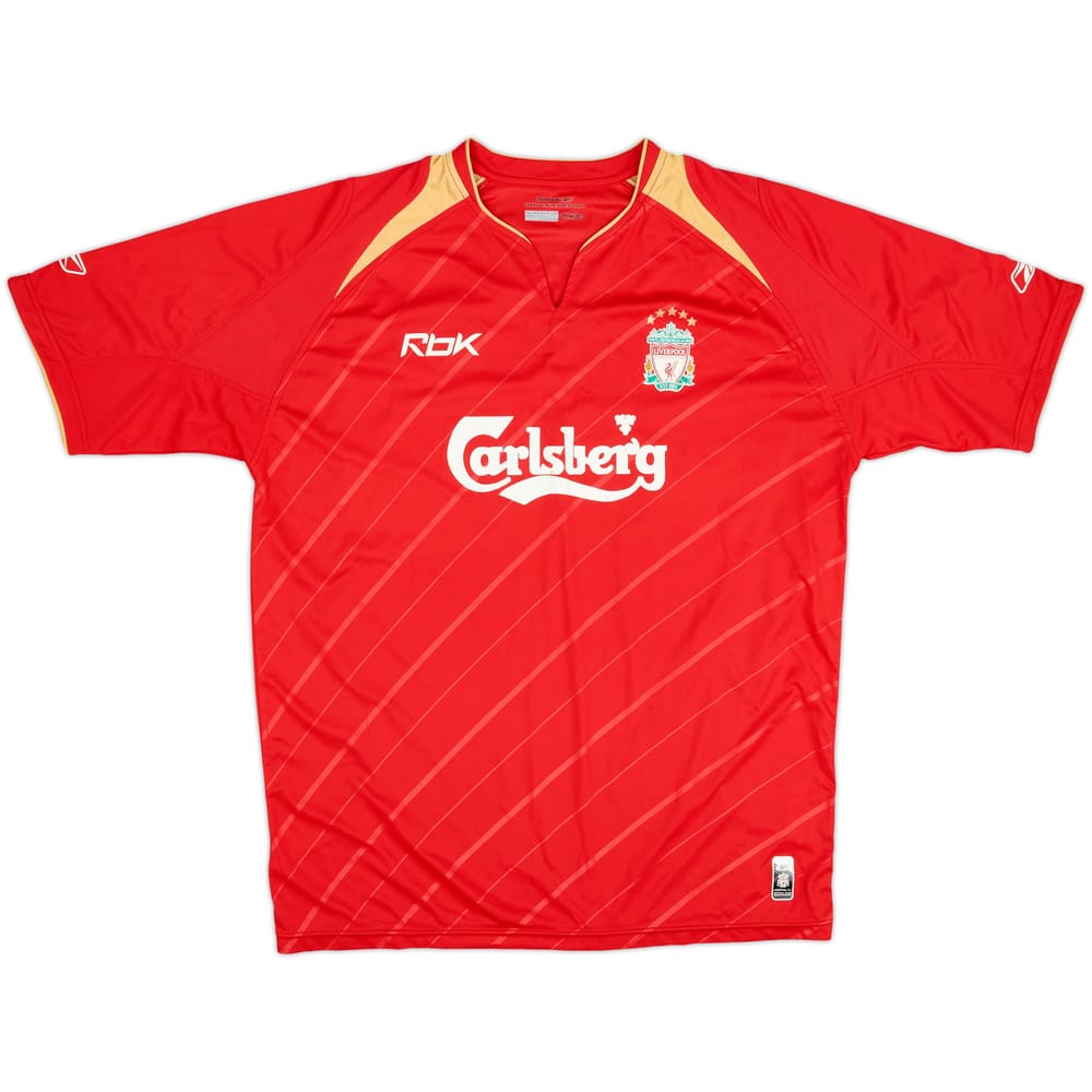 2005-06 Liverpool CL Home Shirt - 8/10 - (L)