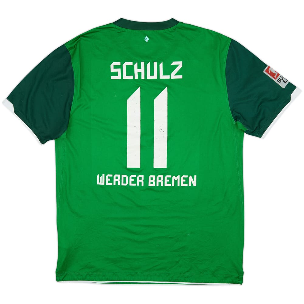 2010-11 Werder Bremen Home Shirt Schulz #11 - 6/10 - (L)