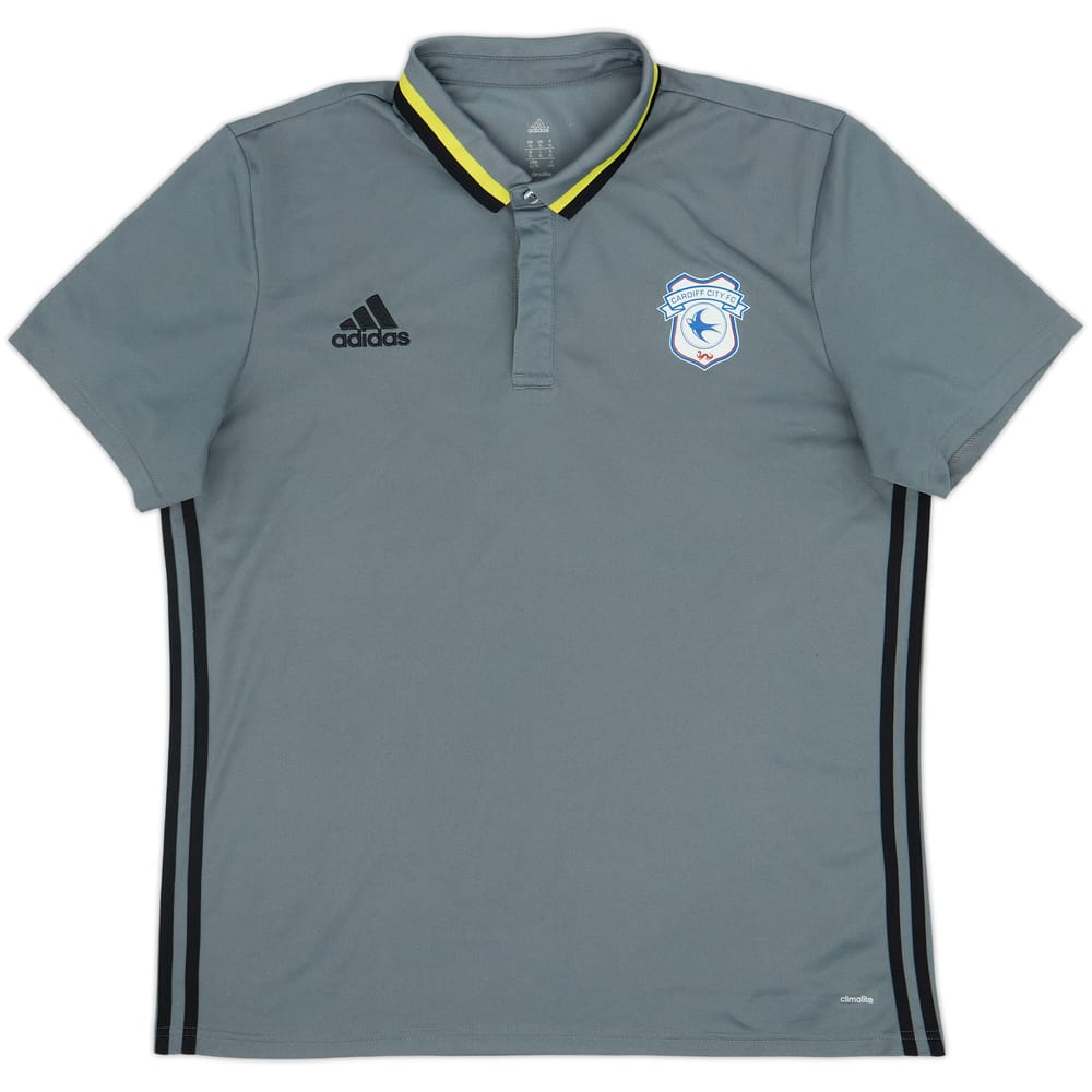 2016-17 Cardiff adidas Polo Shirt - 9/10 - (XL)