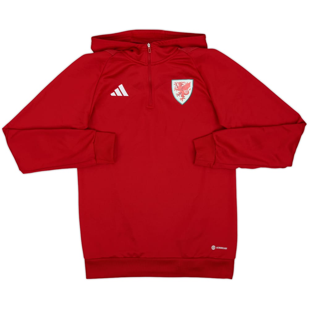 2022-23 Wales 1/4 Zip Hooded Drill Top - 8/10 - (S)