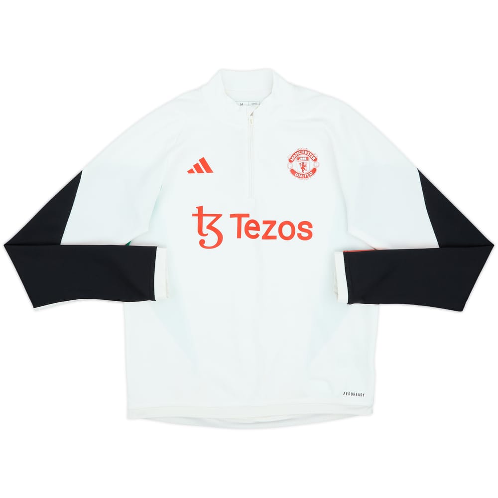 2023-24 Manchester United adidas 1/4 Zip Drill Top - 7/10 - (Women's M)