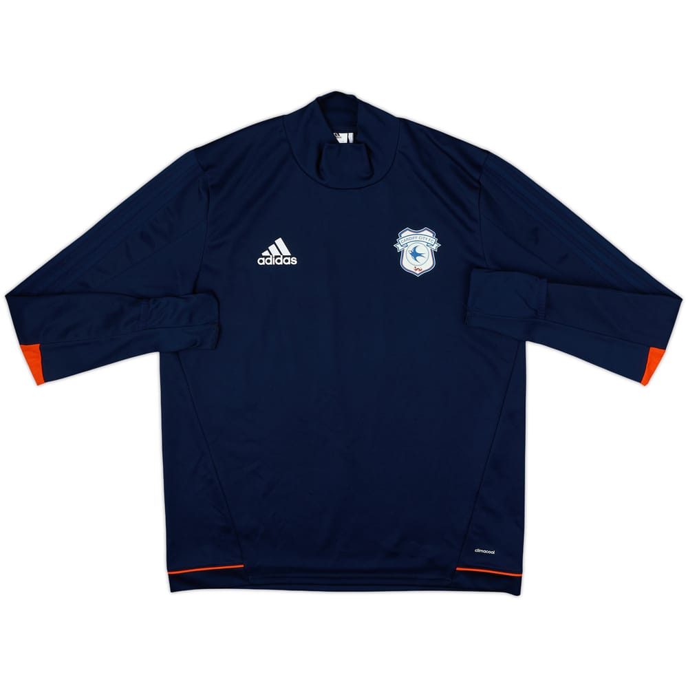 2016-17 Cardiff City adidas Drill Top - 8/10 - (L)
