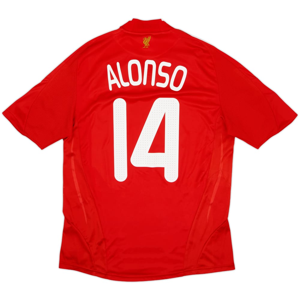 2008-10 Liverpool Home Shirt Alonso #14 - 6/10 - (M)