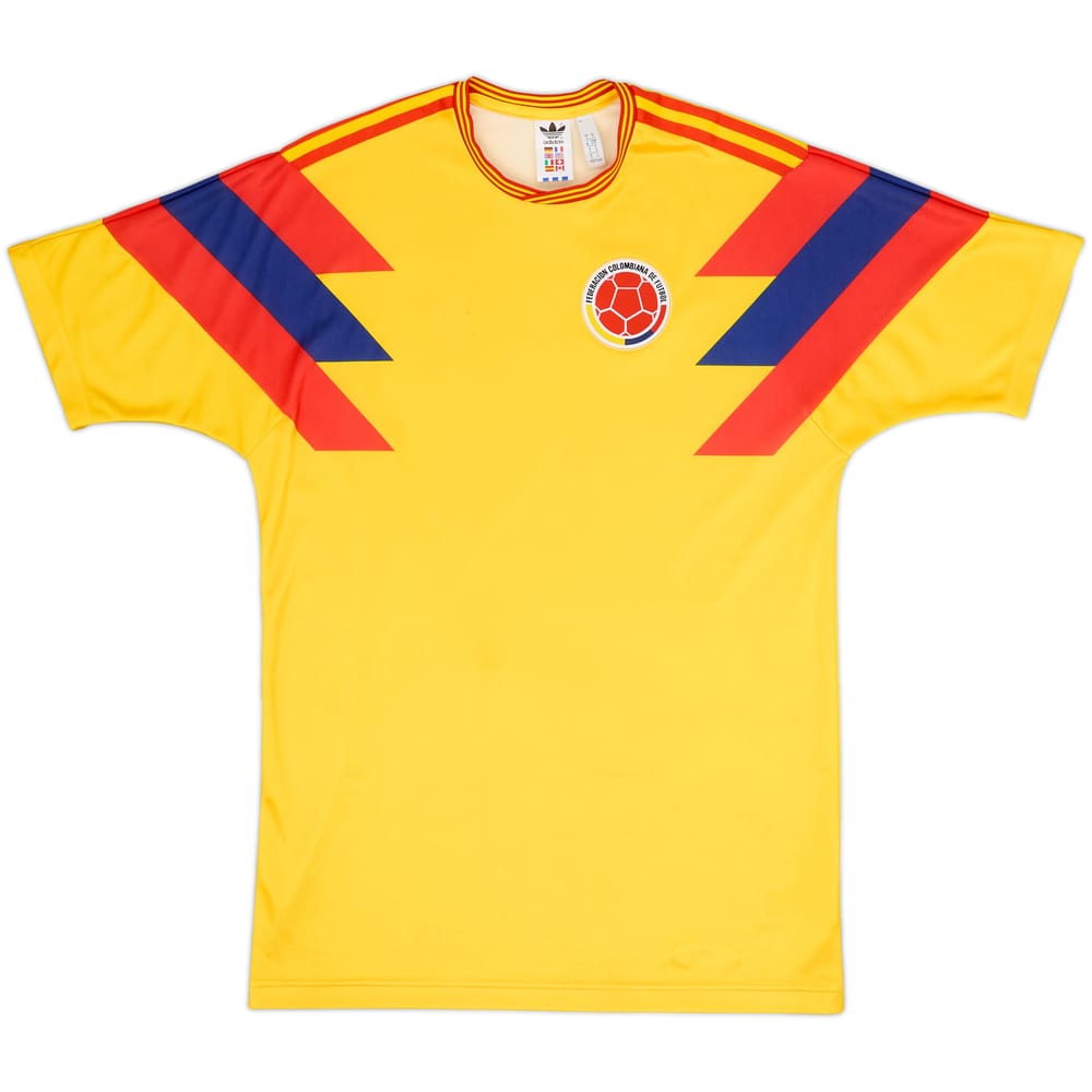 2018 Colombia '1990' Retro Home Shirt - 4/10 - (S)