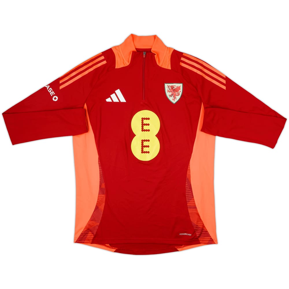 2023-24 Wales adidas 1/4 Zip Drill Top - 8/10 - (M)