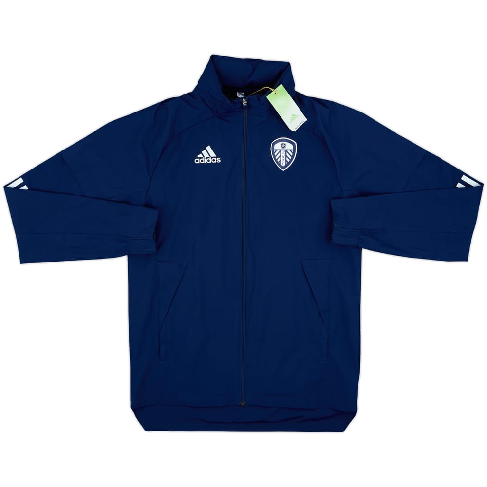 2020-21 Leeds United adidas Hooded Track Jacket (XS)