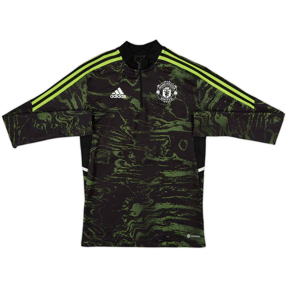 2022-23 Manchester United adidas 1/4 Zip Training Top - 8/10 - (XS)