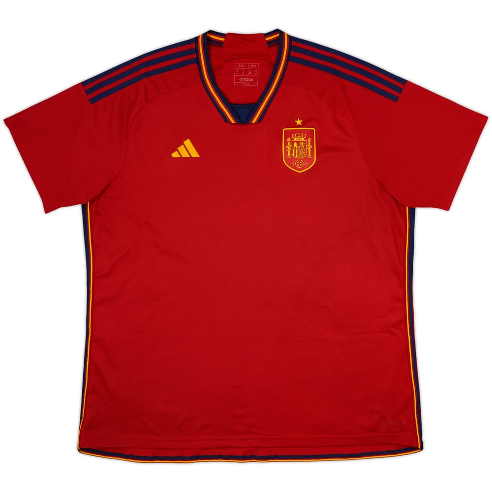 2022-23 Spain Home Shirt - 9/10 - (XXL)