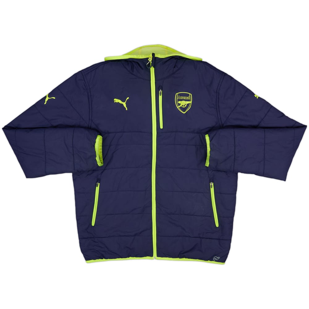 2016-17 Arsenal Puma Reversible Padded Bench Coat - 7/10 - (L)