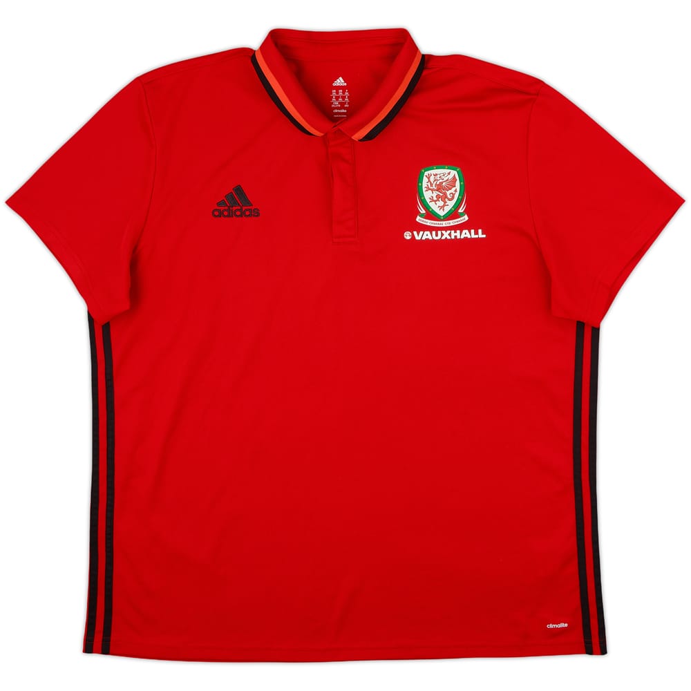 2016-17 Wales adidas Polo Shirt - 9/10 - (XXL)