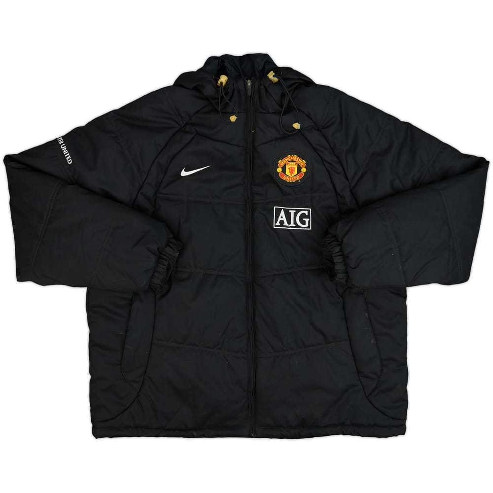 2008-09 Manchester United Nike Padded Bench Coat - 7/10 - (XXL)