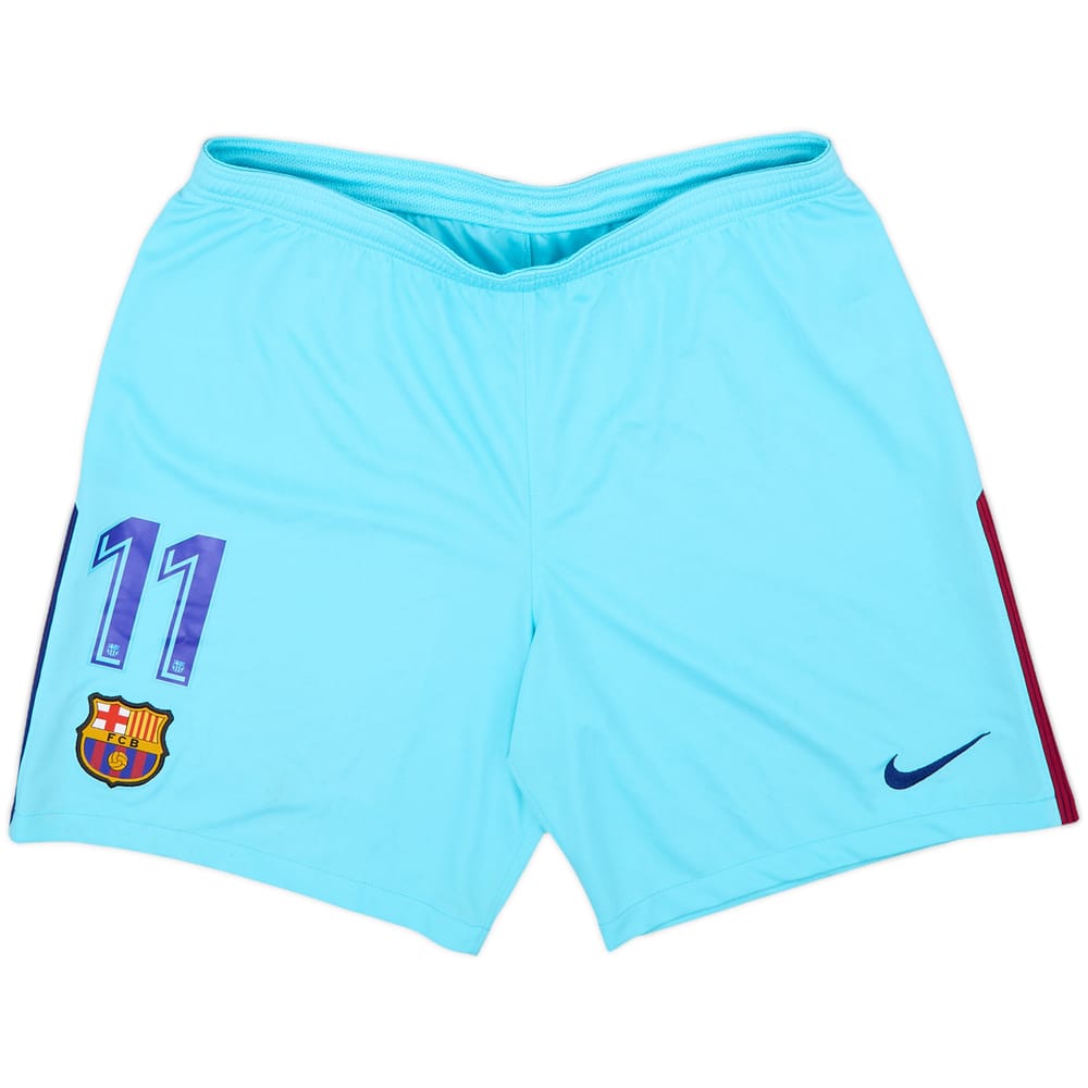2017-18 Barcelona Away Shorts #11 (Dembele) - 7/10 - (L)