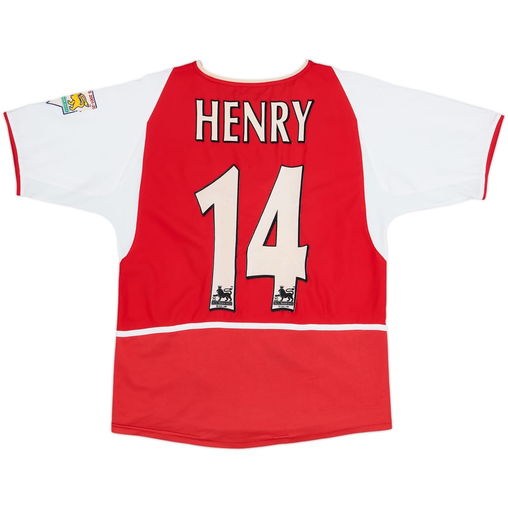 2002-04 Arsenal Home Shirt Henry #14 - 6/10 - (XL.Boys)