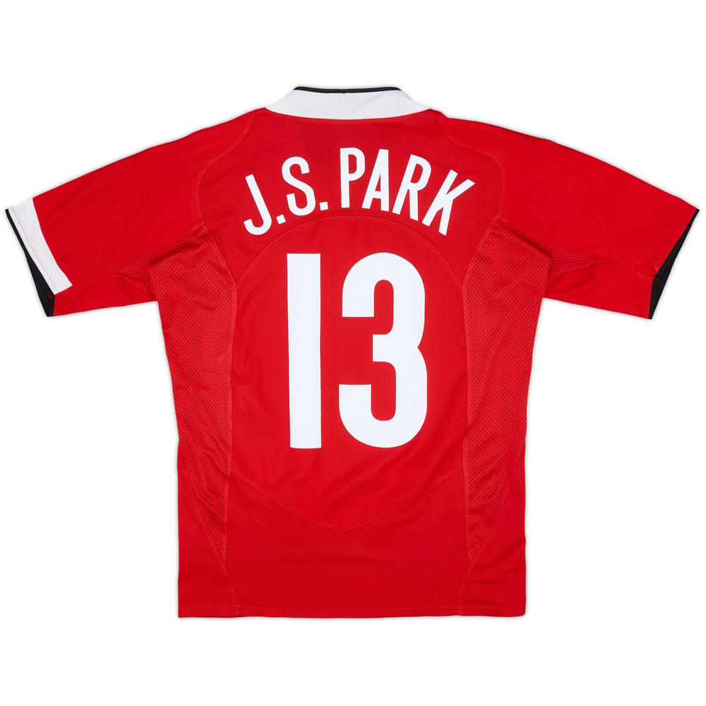 2004-06 Manchester United Home Shirt J.S.Park #13 - 6/10 - (S)