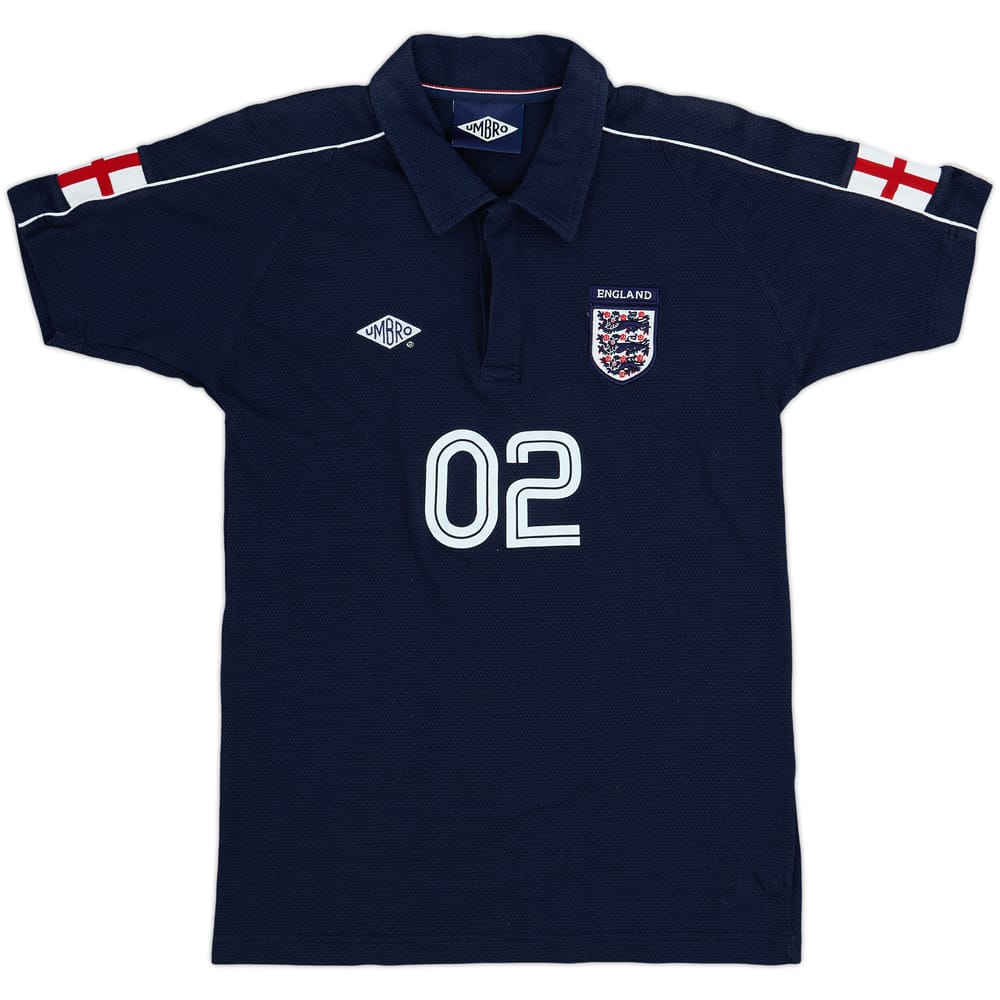 2002-04 England Umbro Polo Shirt #02 - 9/10 - (S)