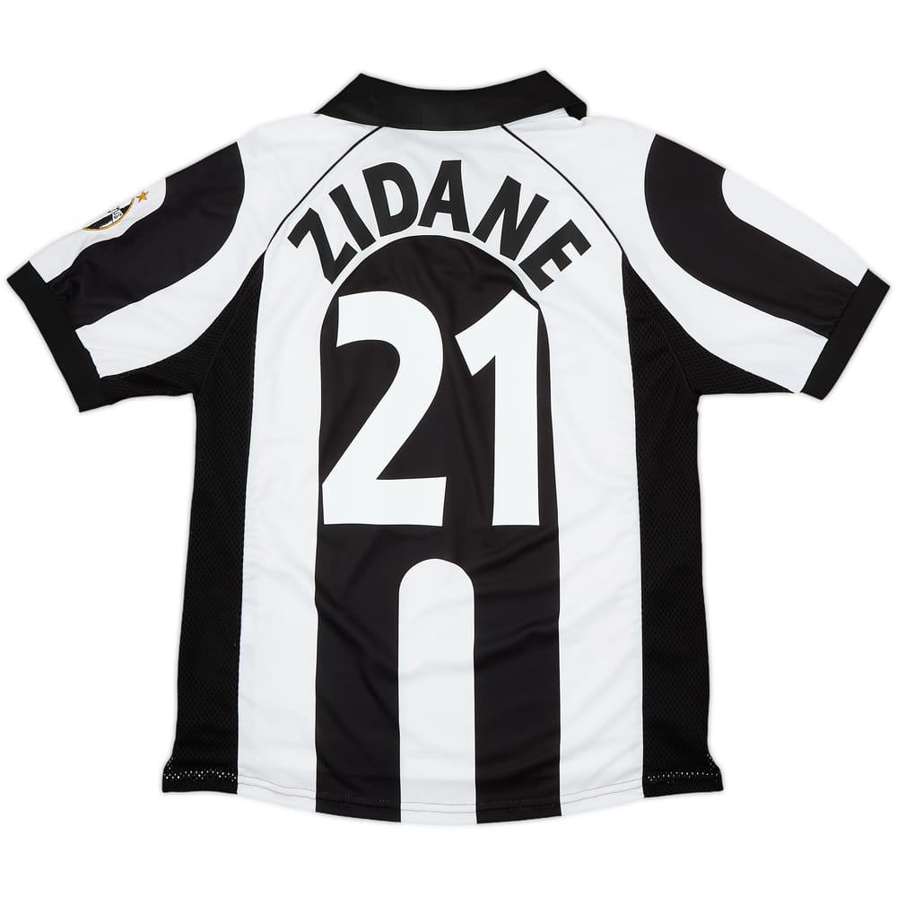 1997-98 Juventus Centenary Home Shirt Zidane #21 - 8/10 - (M)