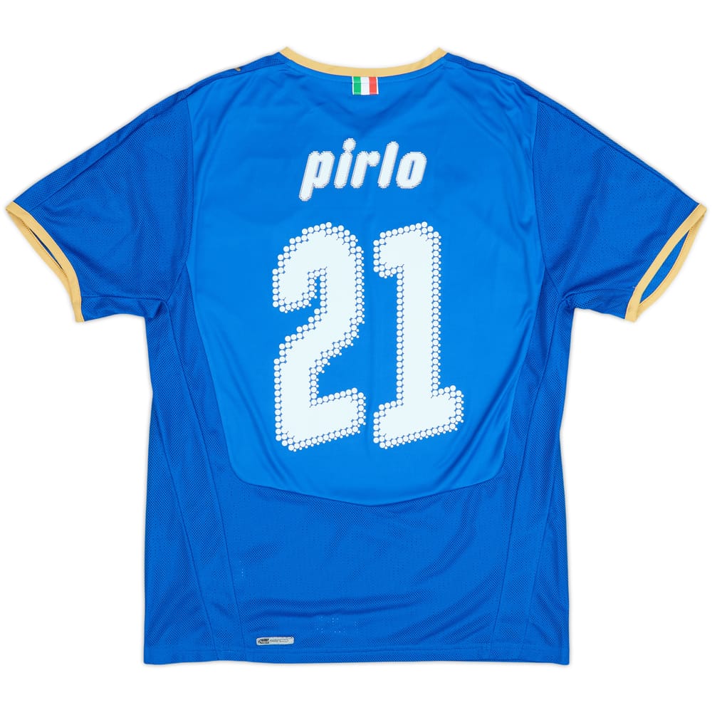 2007-08 Italy Home Shirt Pirlo #21 - 4/10 - (M)