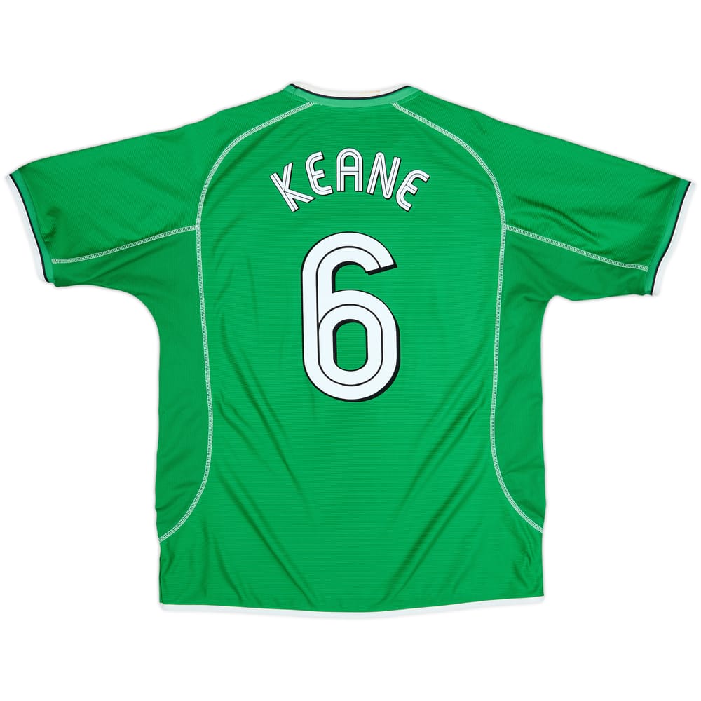 2001-03 Ireland Home Shirt Keane #6 - 6/10 - (XL)