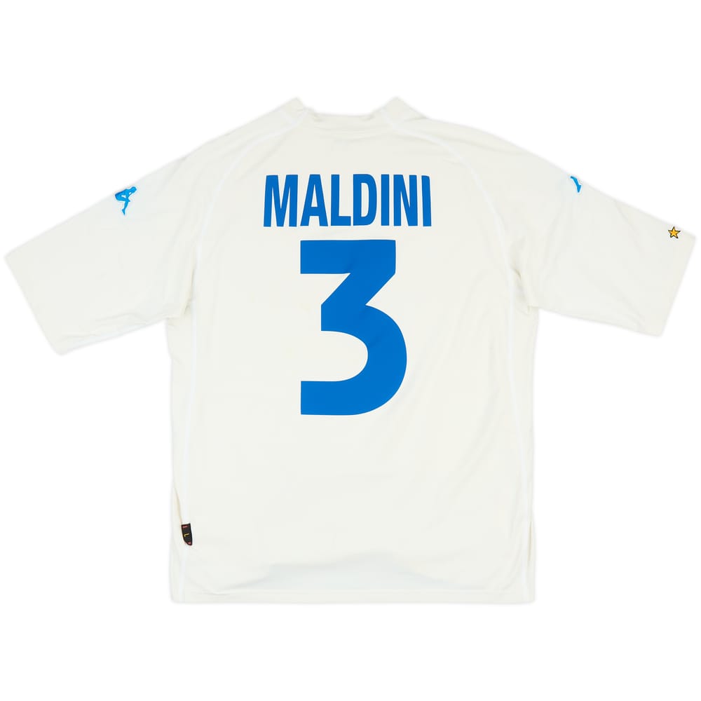 2000-01 Italy Away Shirt Maldini #3 - 8/10 - (L)