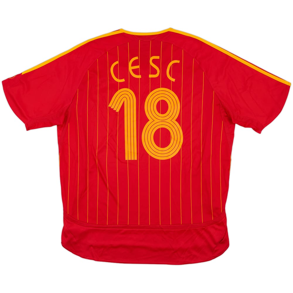 2006-08 Spain Home Shirt Cesc #18 - 8/10 - (XL)