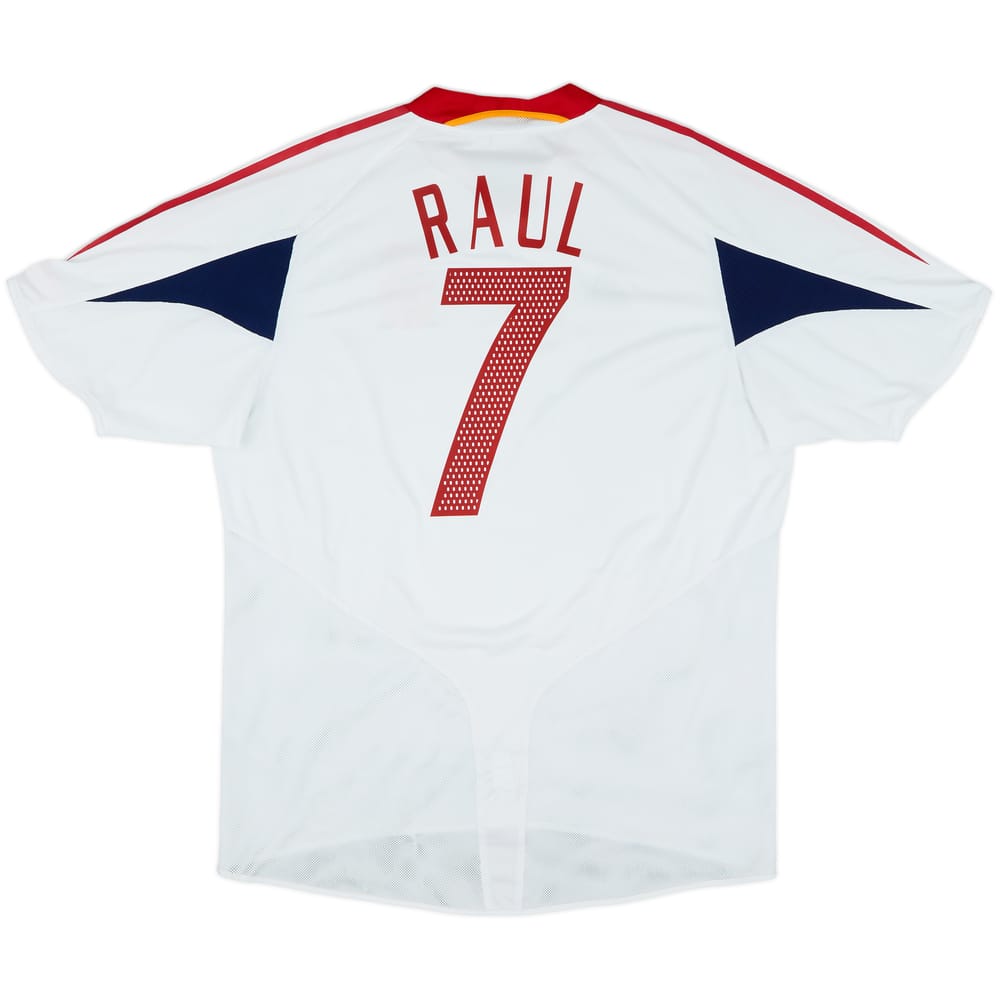 2004-06 Spain Away Shirt Raul #7 - 7/10 - (XL)