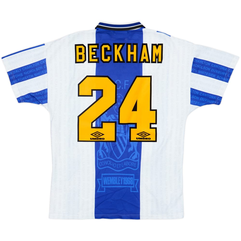 1994-96 Manchester United Third Shirt Beckham #24 - 8/10 - (L)