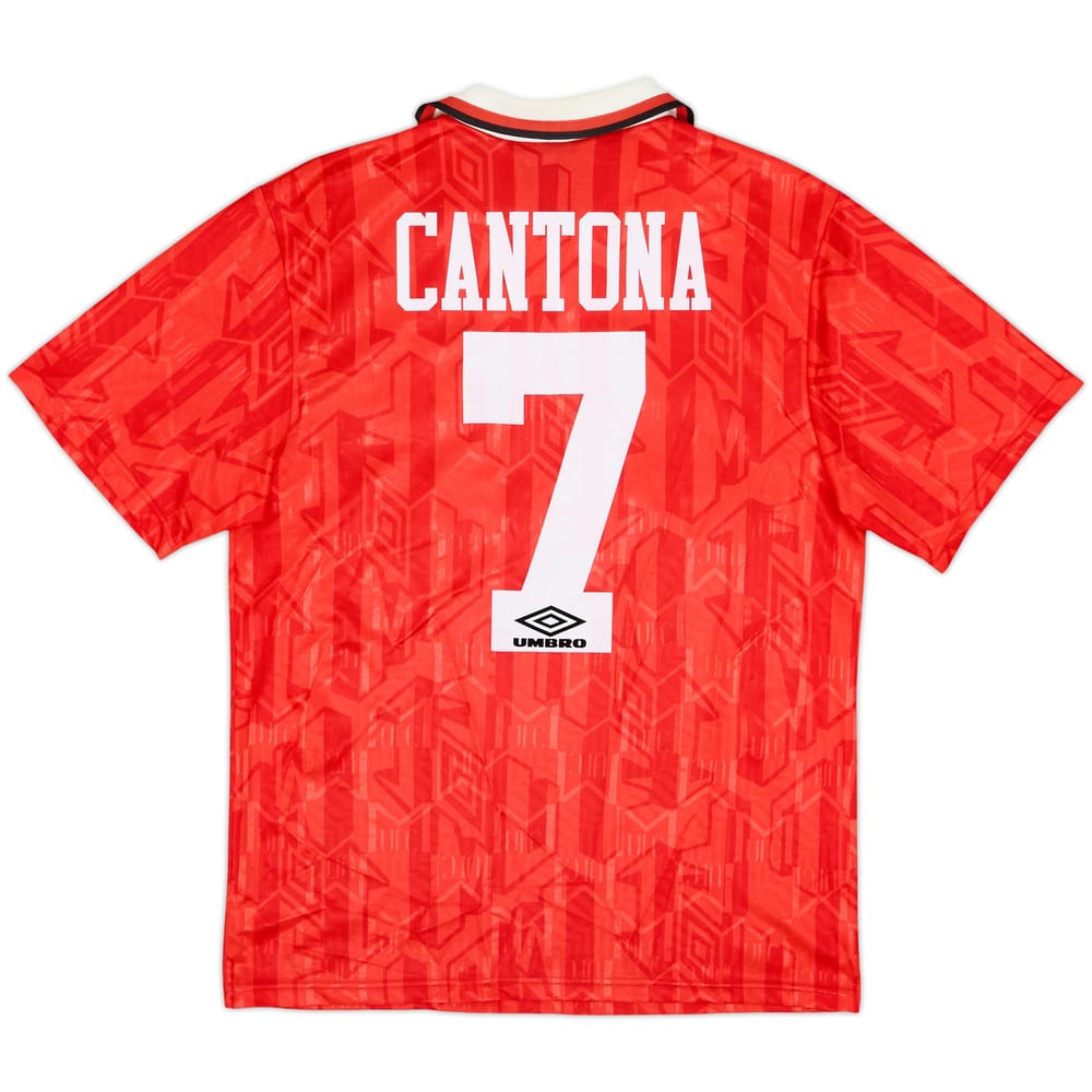1992-94 Manchester United Home Shirt Cantona #7 - 9/10 - (M)