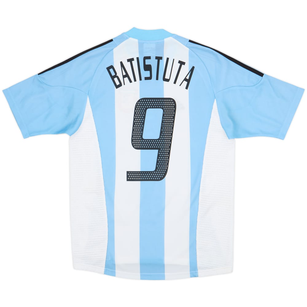 2002-04 Argentina Home Shirt Batistuta #9 - 9/10 - (S)