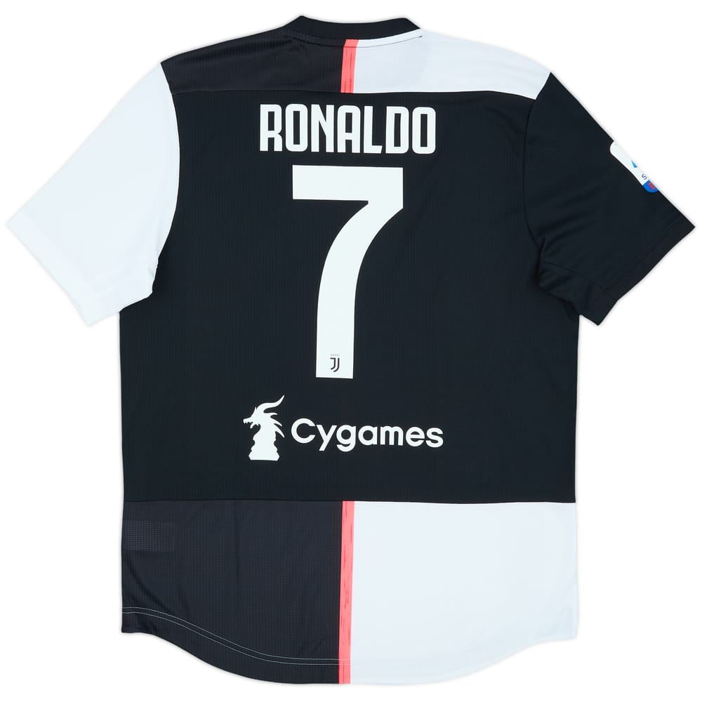 2019-20 Juventus Authentic Home Shirt Ronaldo #7 - 8/10 - (L)