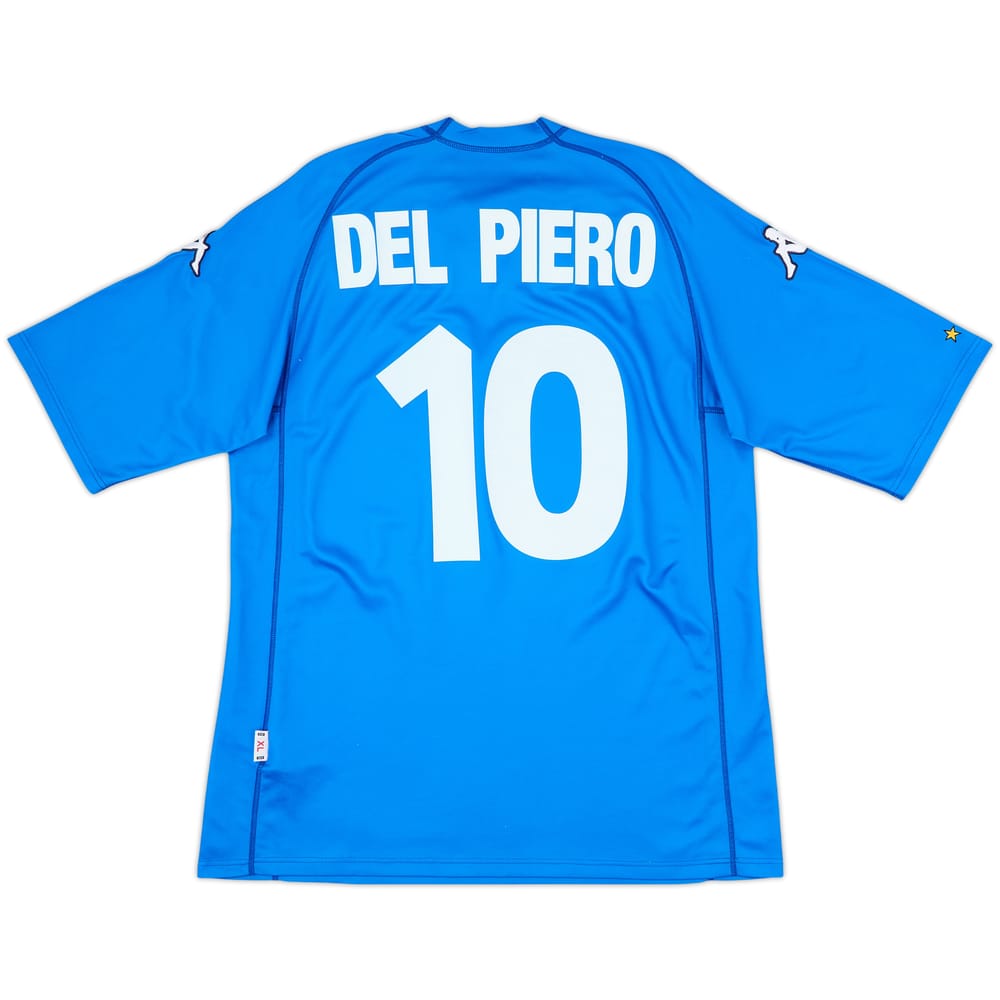 2000-01 Italy Basic Home Shirt Del Piero #10 - 8/10 - (XL)