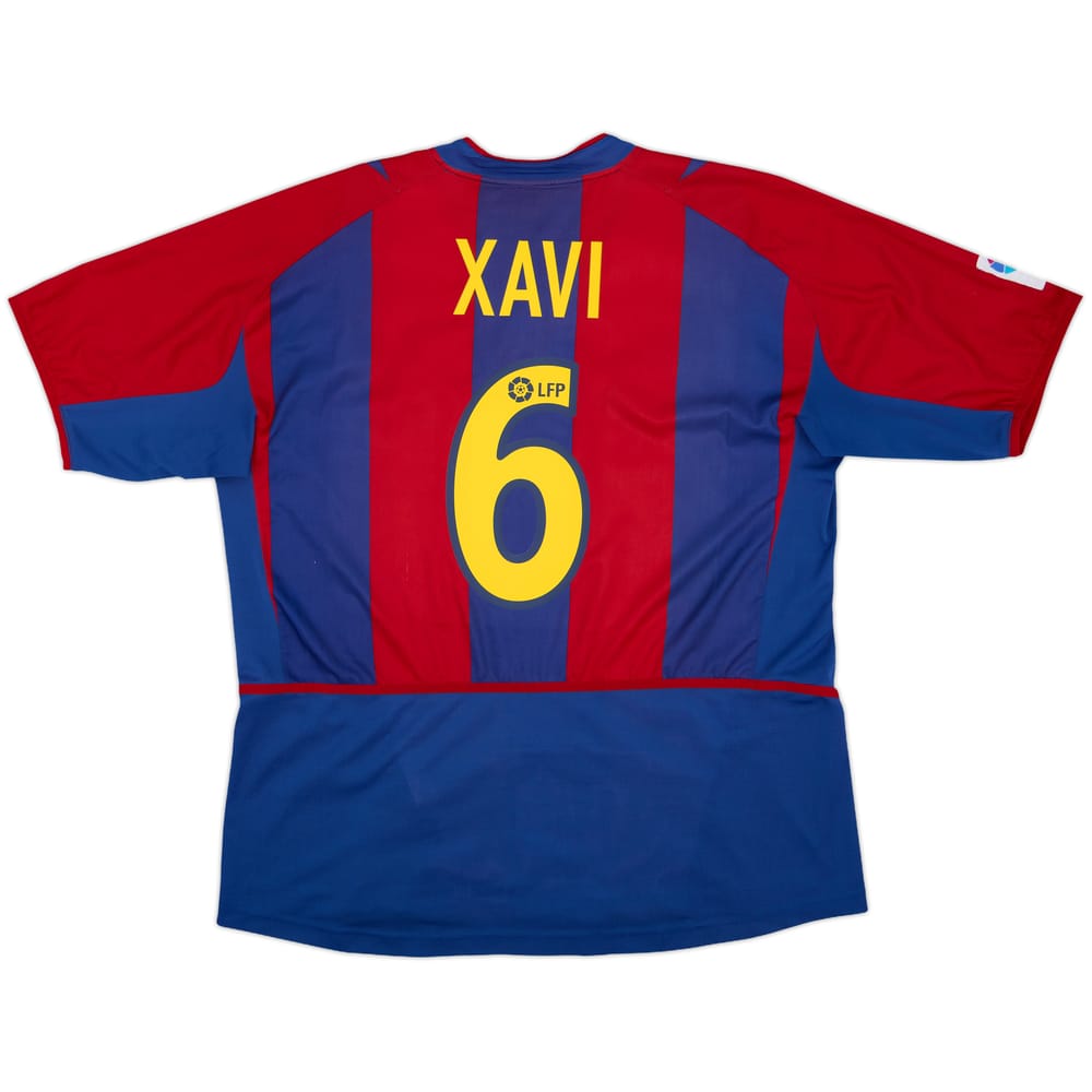 2002-03 Barcelona Home Shirt Xavi #6 - 6/10 - (XL)