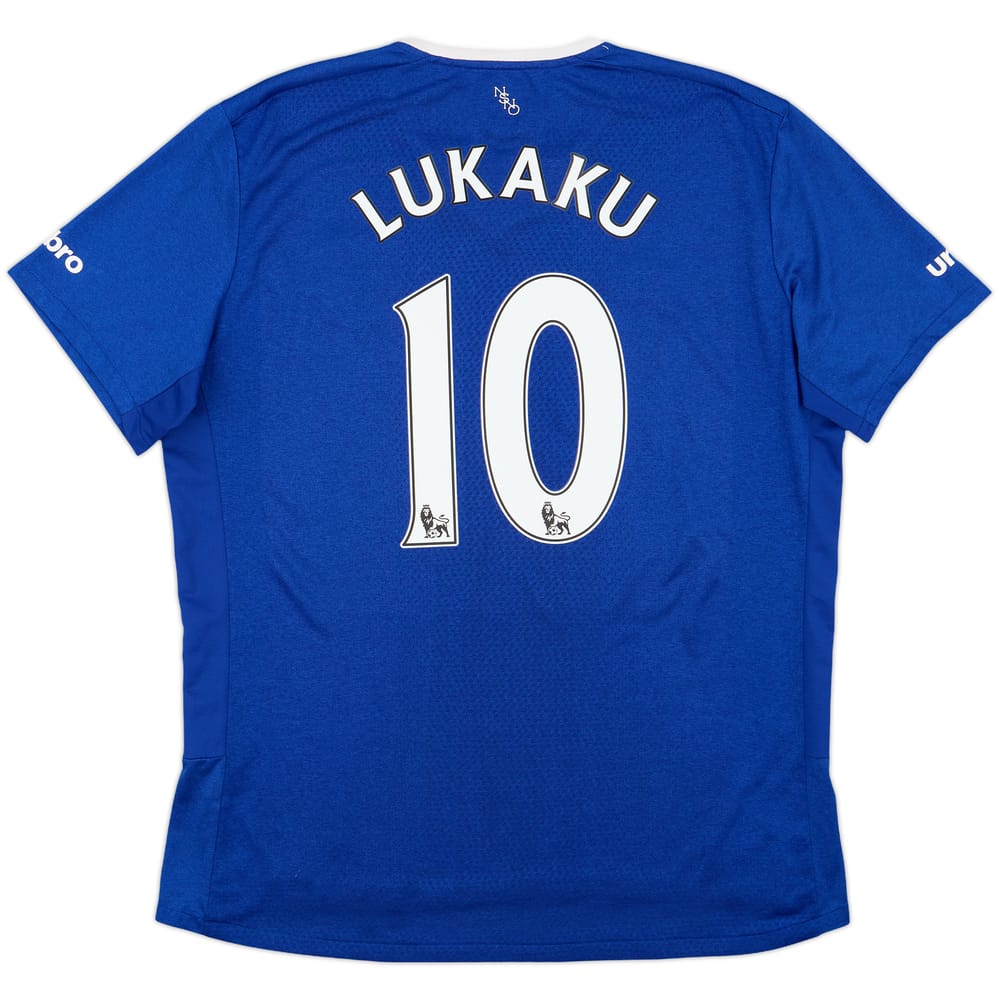 2015-16 Everton Home Shirt Lukaku #10 - 7/10 - (XL)