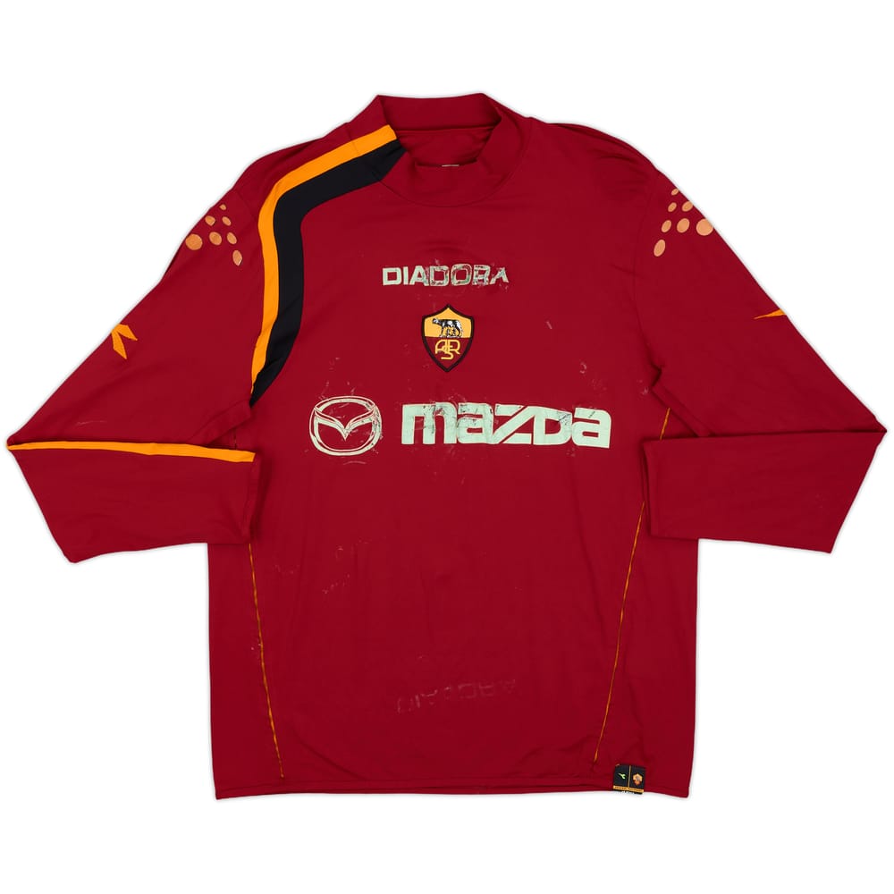 2003-04 Roma Home L/S Shirt - 4/10 - (L)