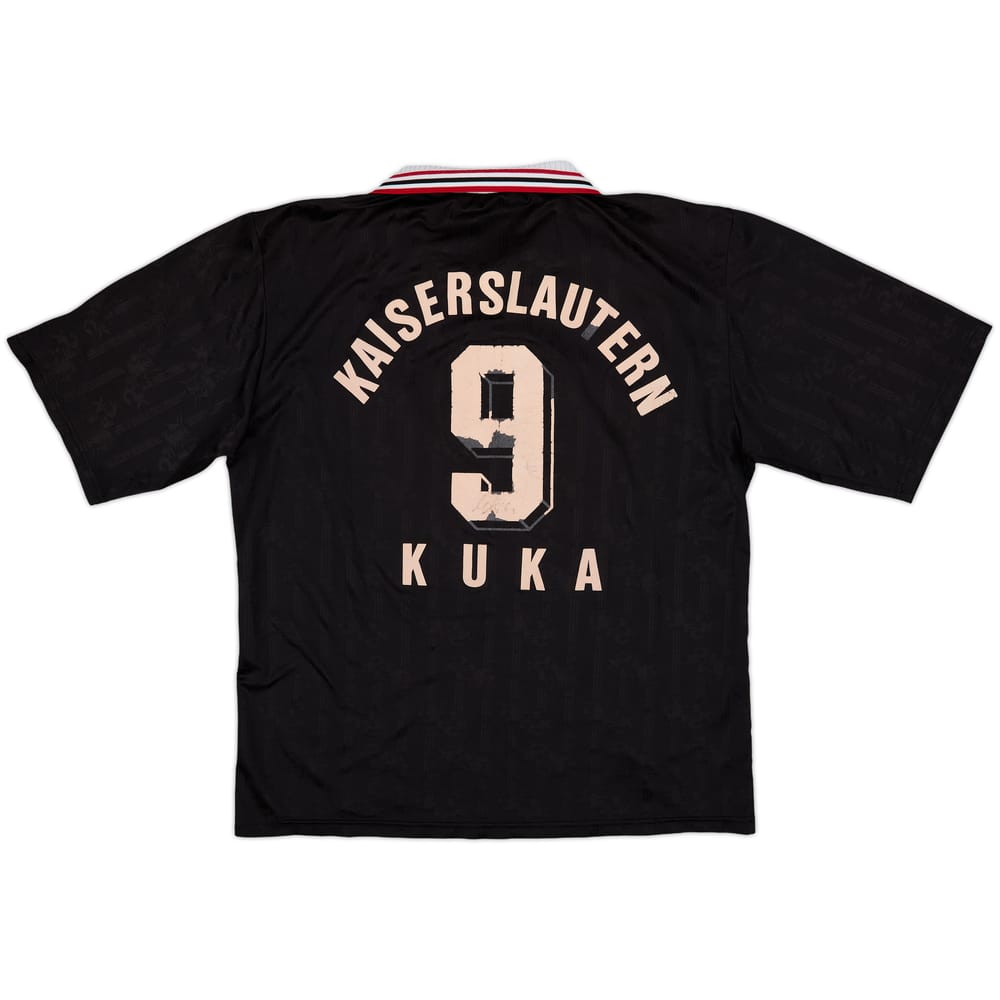 1996-97 Kaiserslautern Signed Away Shirt Kuka #9 - 5/10 - (L)