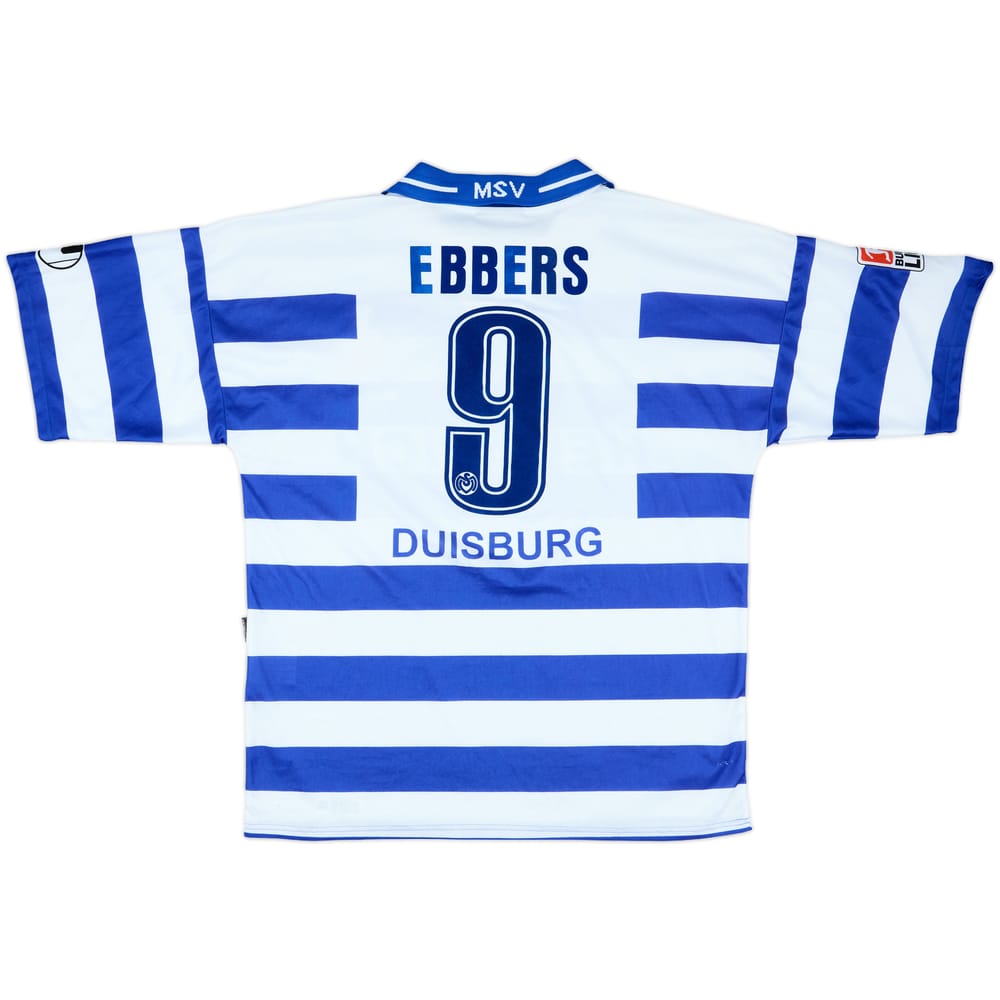 2002-03 Duisburg Centenary Home Shirt Ebbers #9 - 5/10 - (XL)